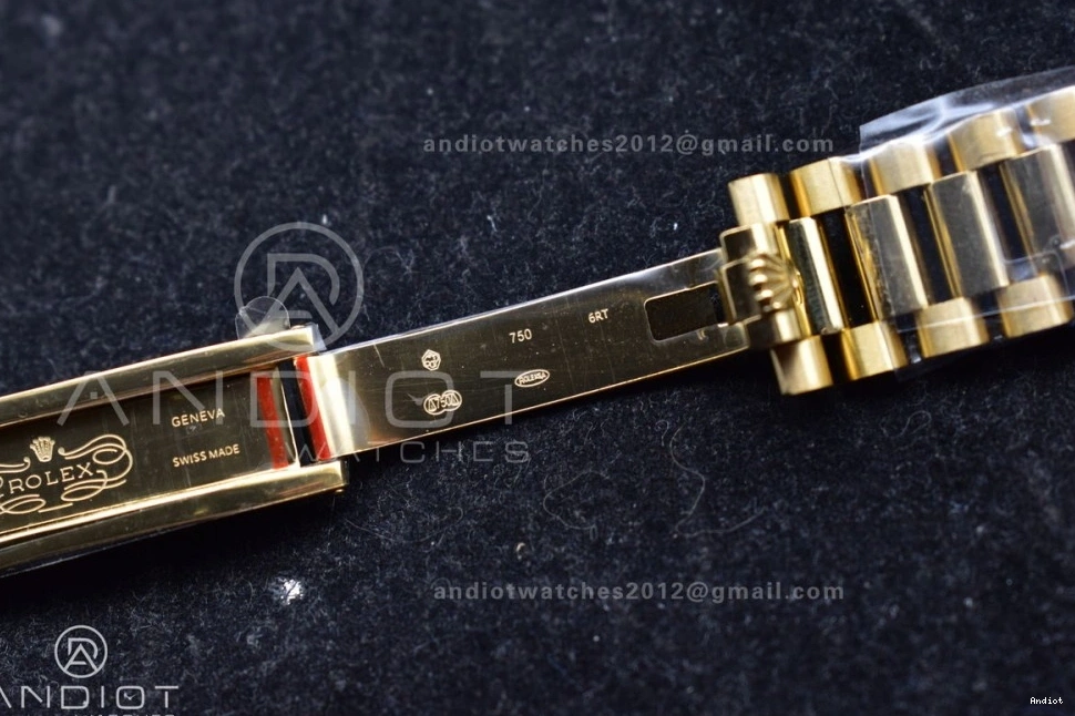 Bracelet Steel QF 36 V5 on DayDate vr3255 (Gain Best President YG Weight) Edition Dial 904L Gold 0225